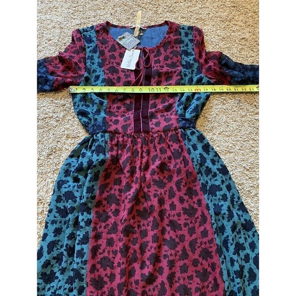 Matilda Jane Dress Women's Small A Little Party Multicolor Boho Flowy Peasant - Picture 11 of 13